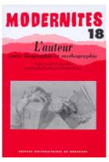 (COLLECTIF) L'auteur entre biographie et mythographie – Modernités 18